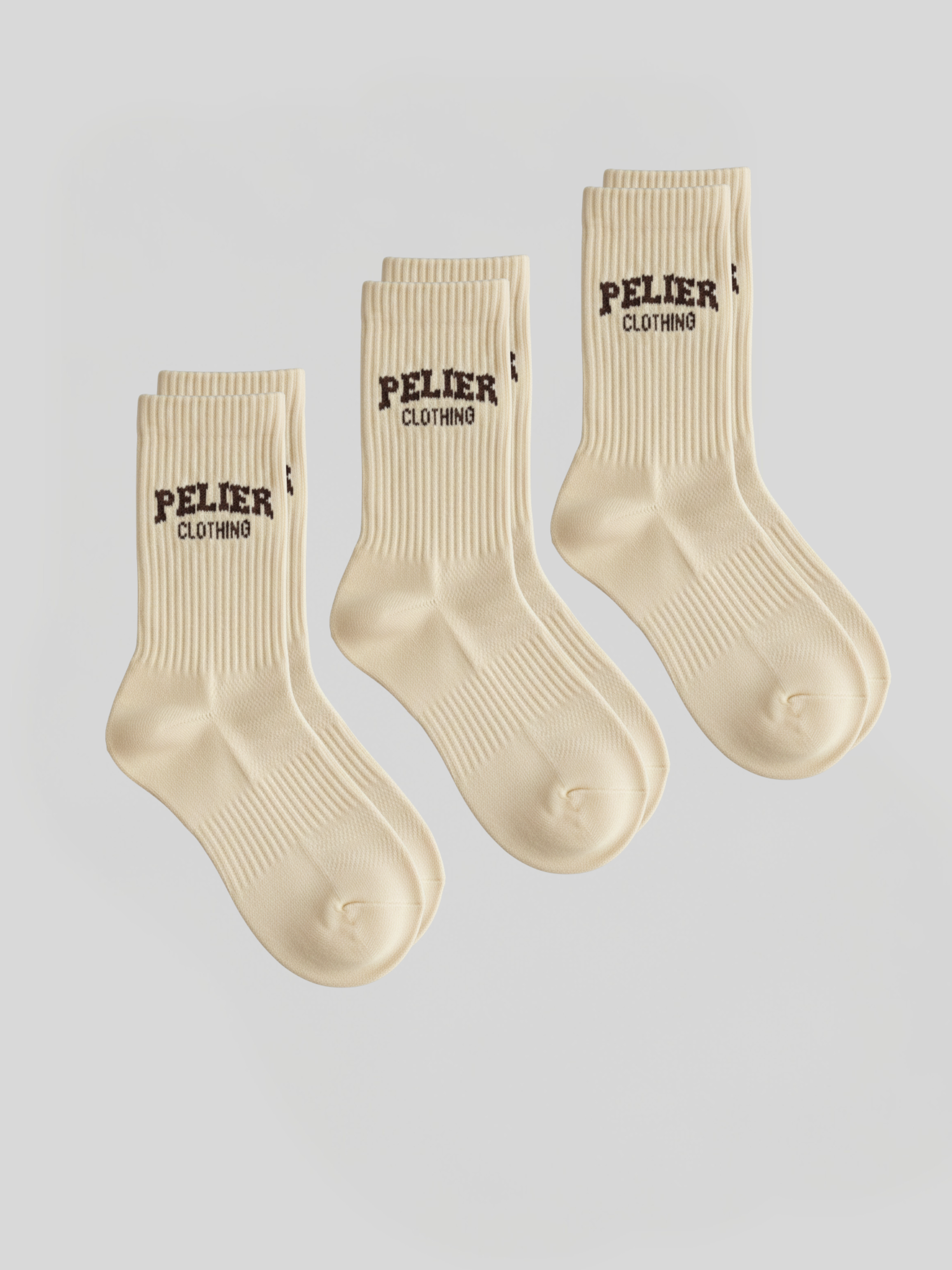 3 Pack Socks (Coffee Cream)