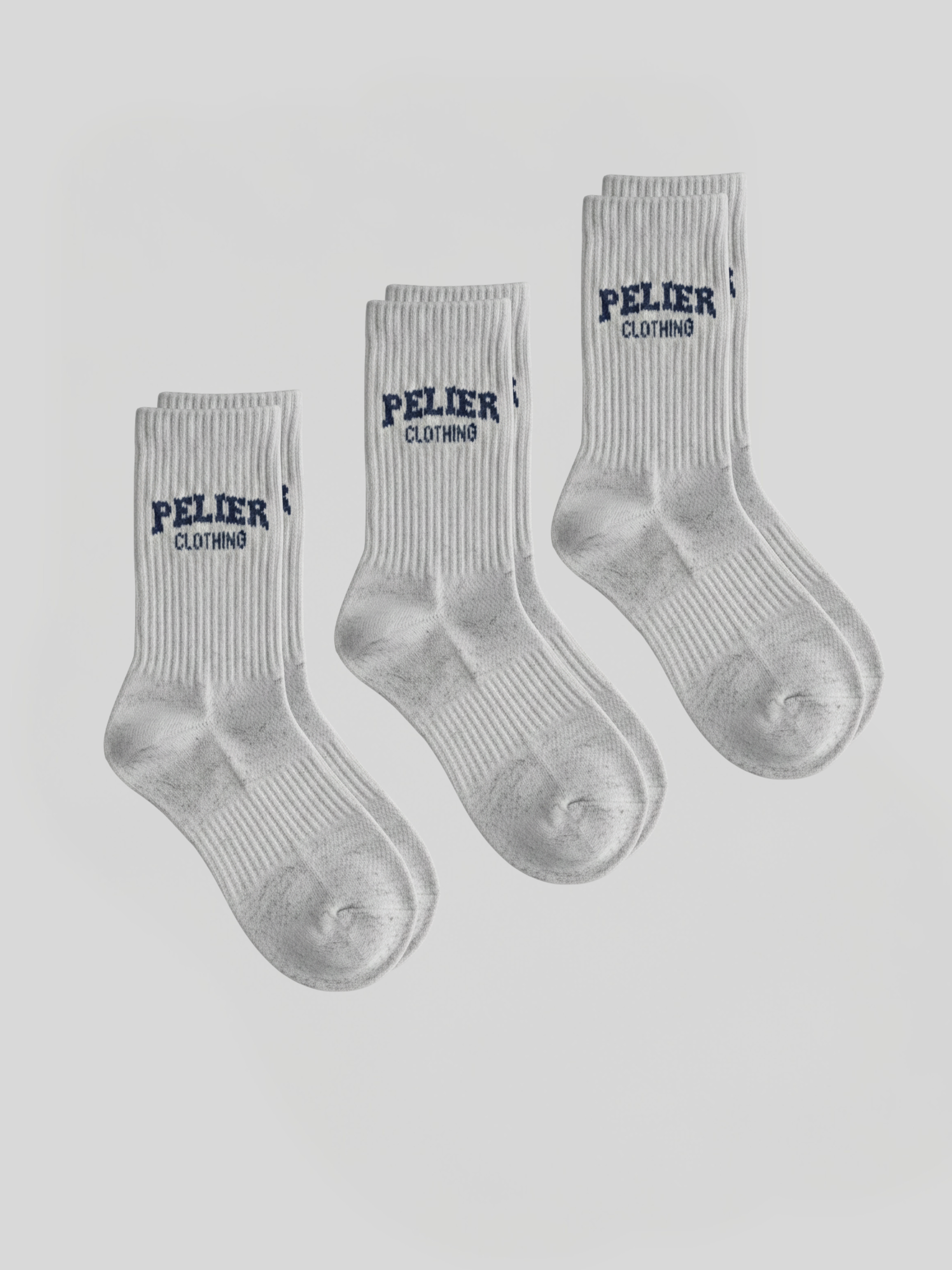 3 Pack Socks (Grey)