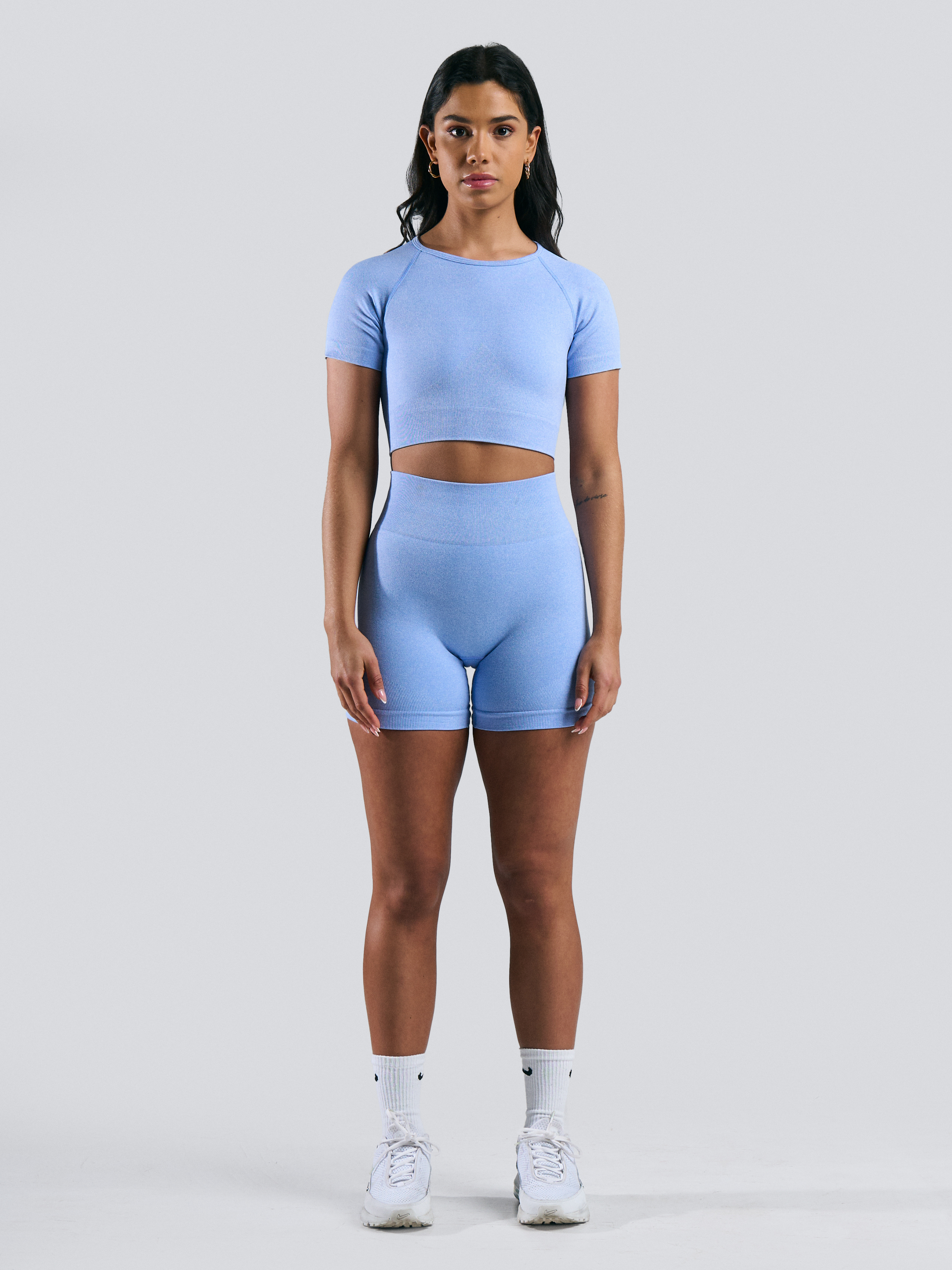 Seamless Shorts Deep Sky Blue