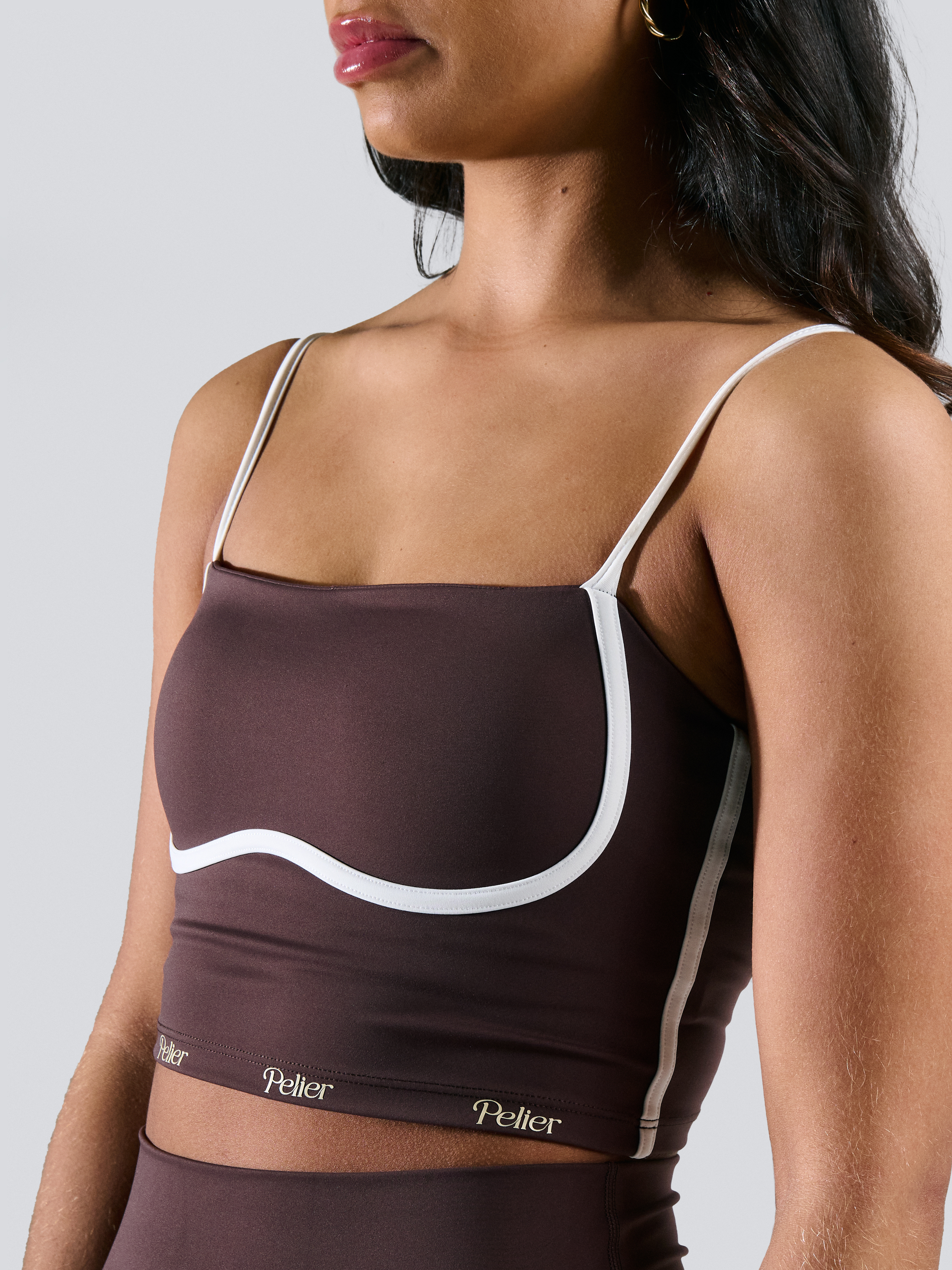 Tank Top Square Neck Hazelnut Coffee