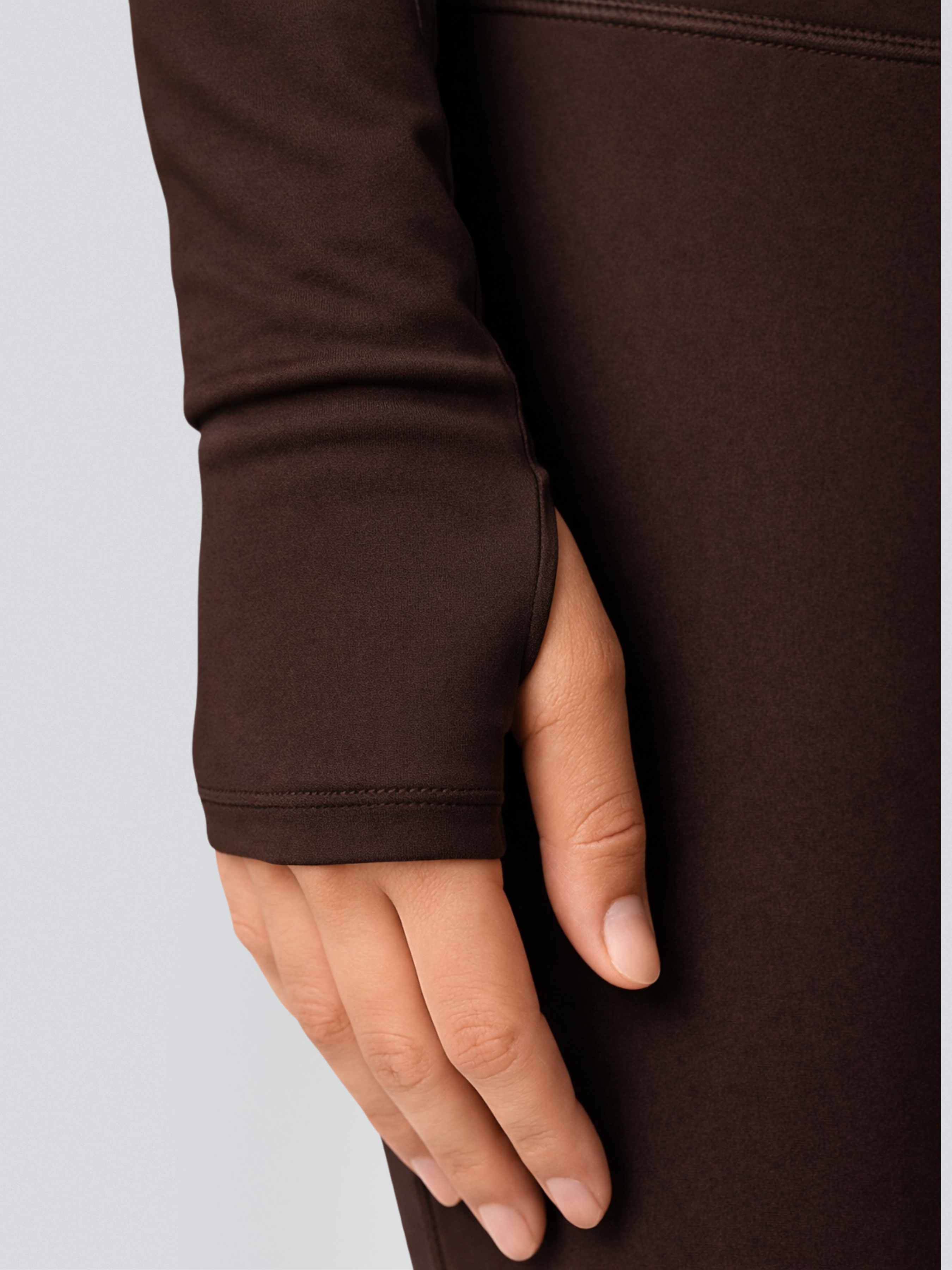 Set Jacket & Leggings & Halter Neck Top Espresso