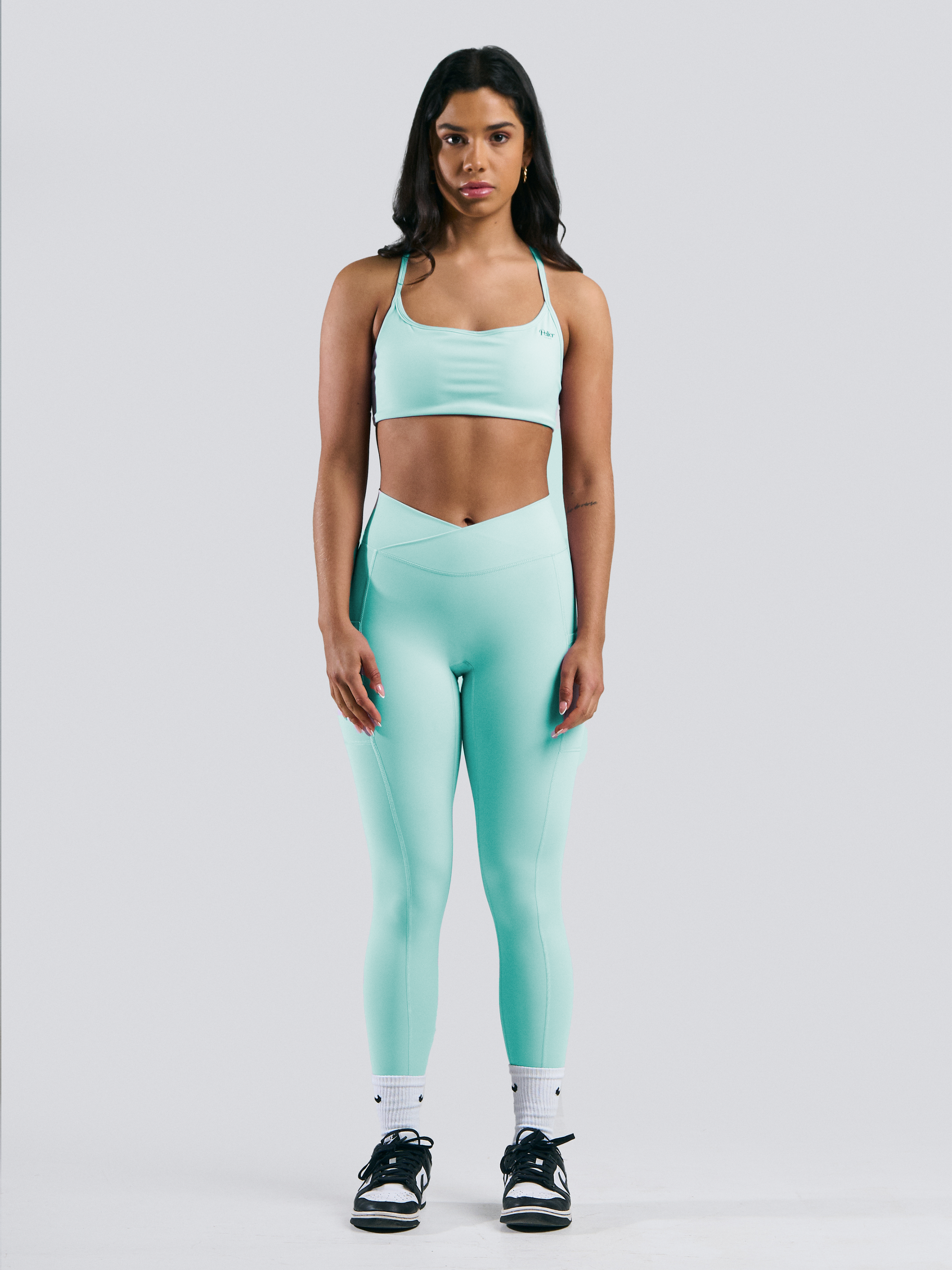 V-Waist Leggings Tiffany Blue