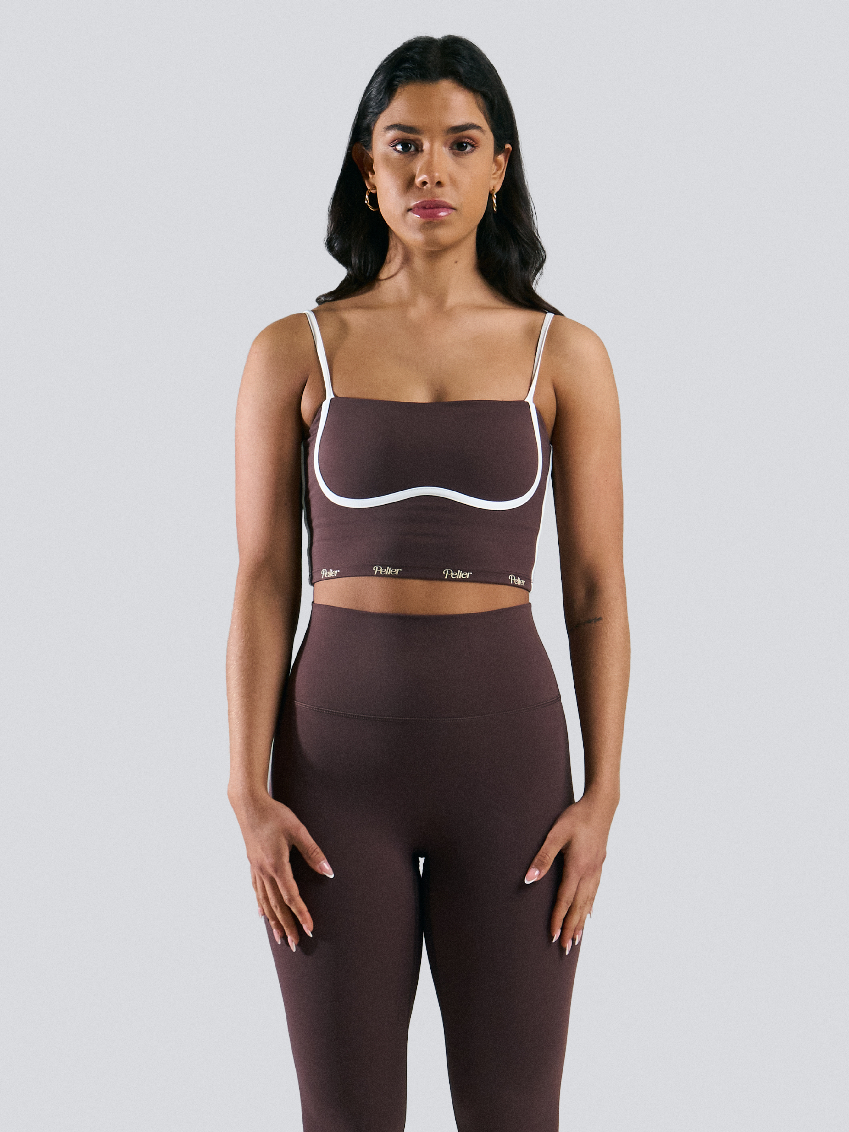 Tank Top Square Neck Hazelnut Coffee
