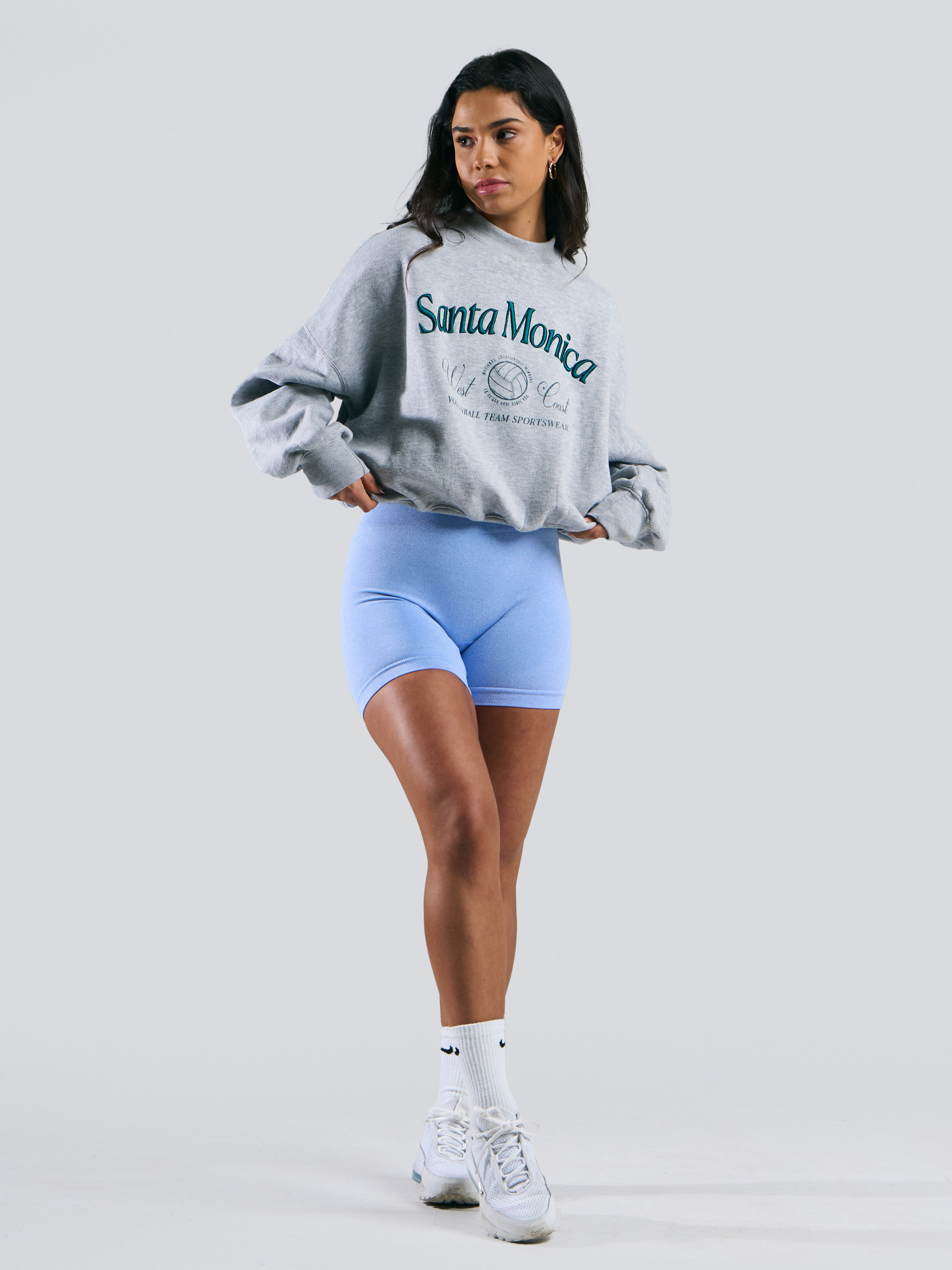 Seamless Shorts Deep Sky Blue