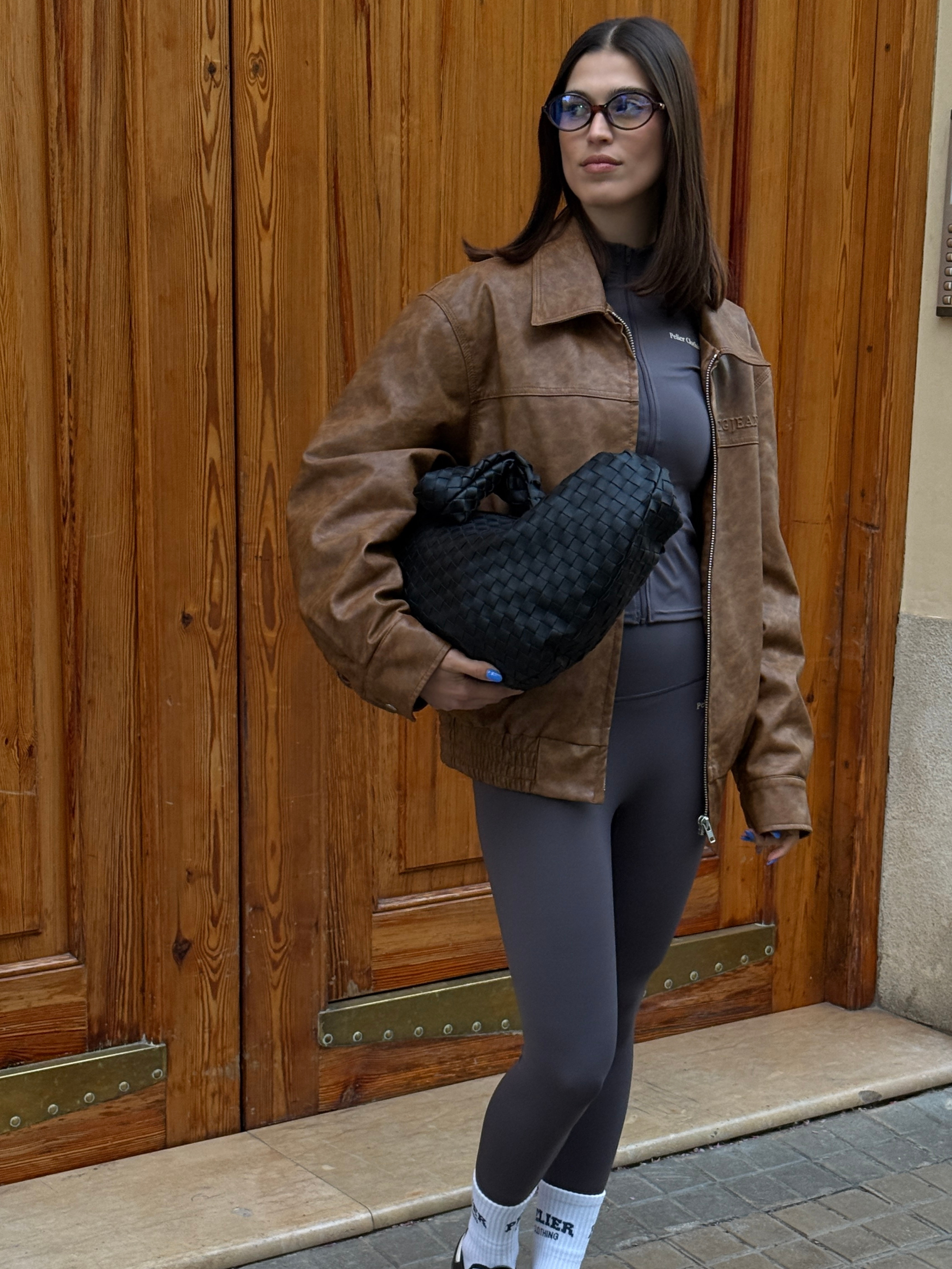 Set Balance Jacket & Leggings & Halter Neck Top