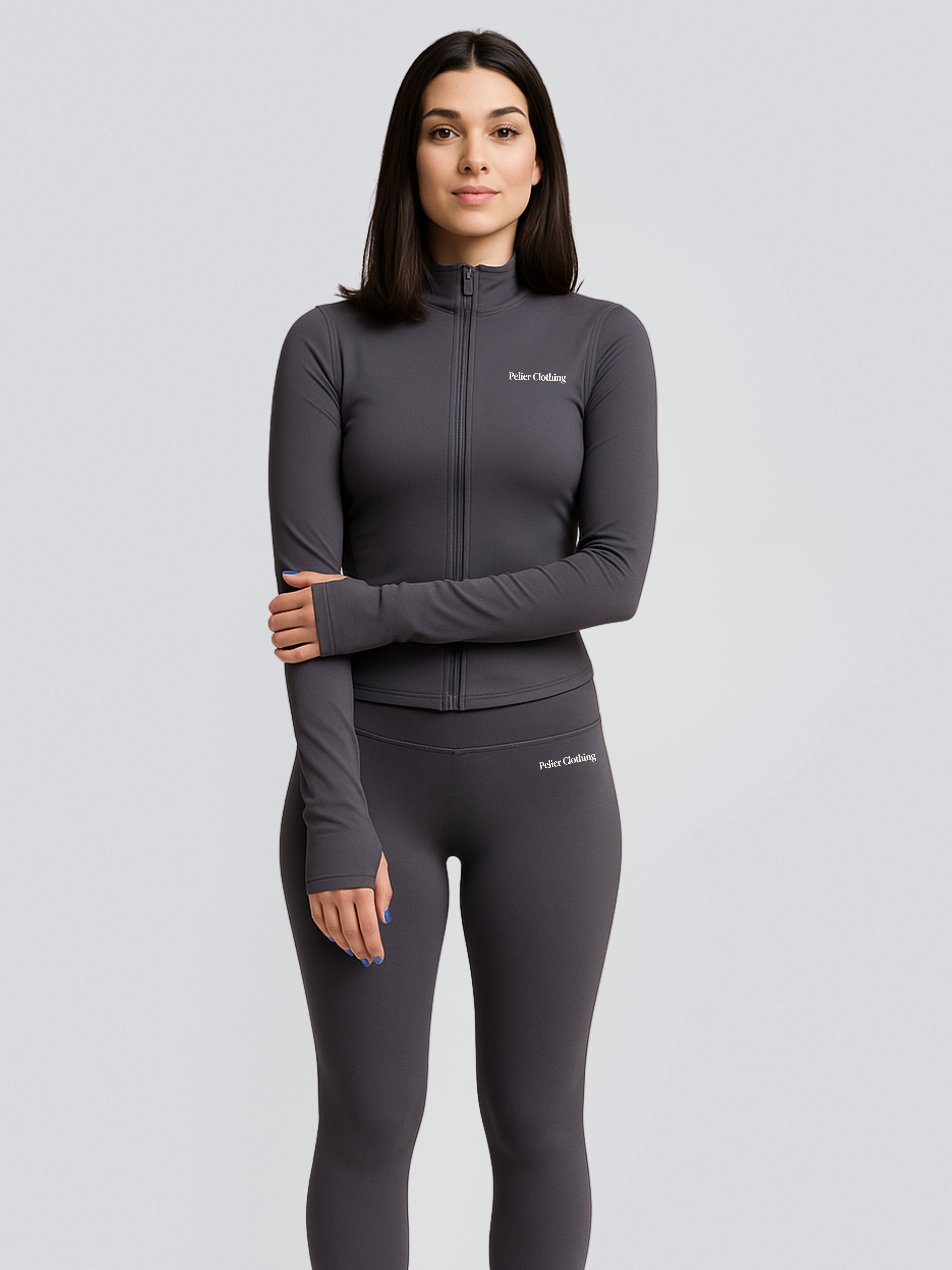 Set Balance Jacket y Leggings y Halter Neck Top