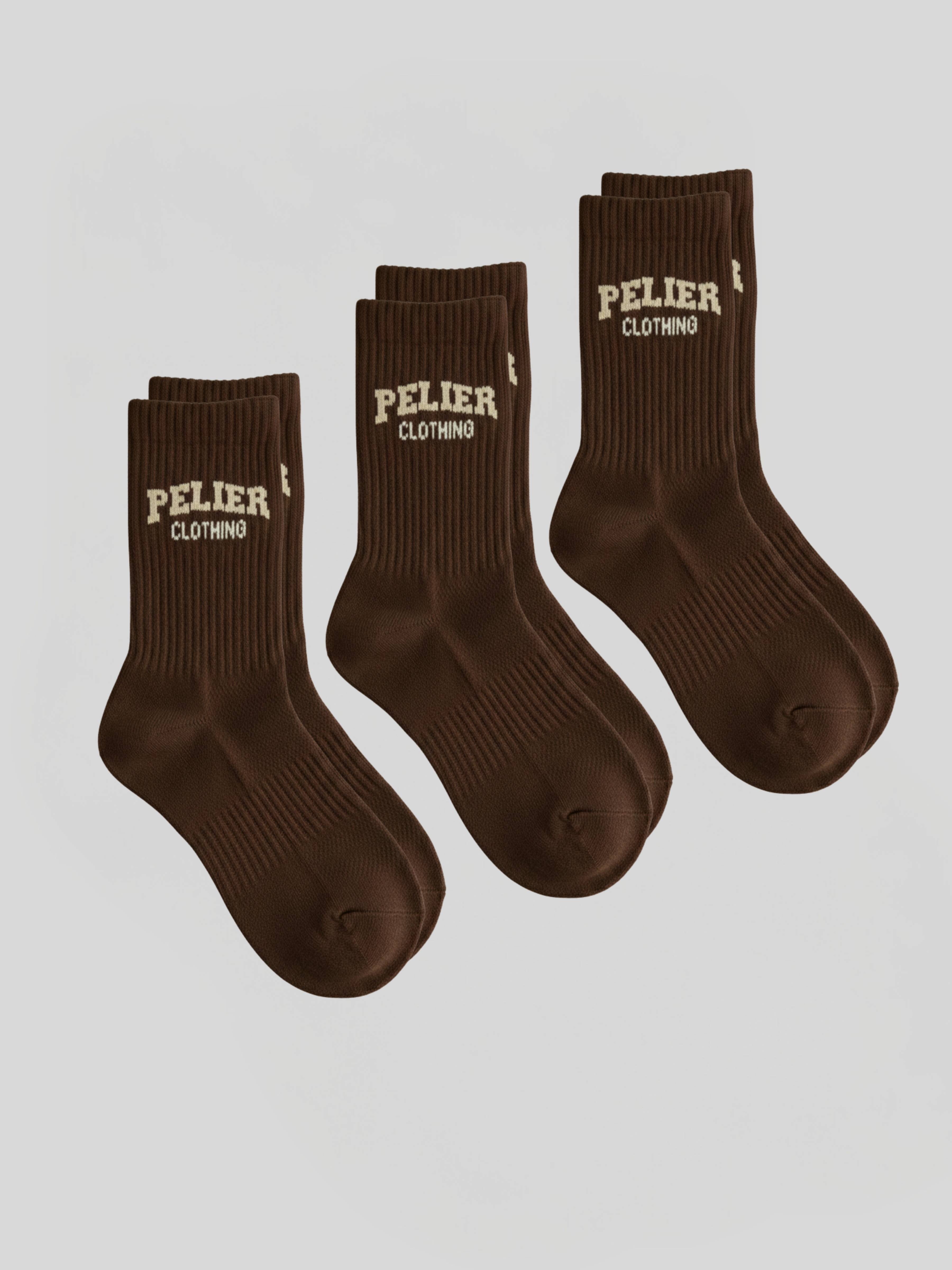 3 Pack Socks (Espresso)