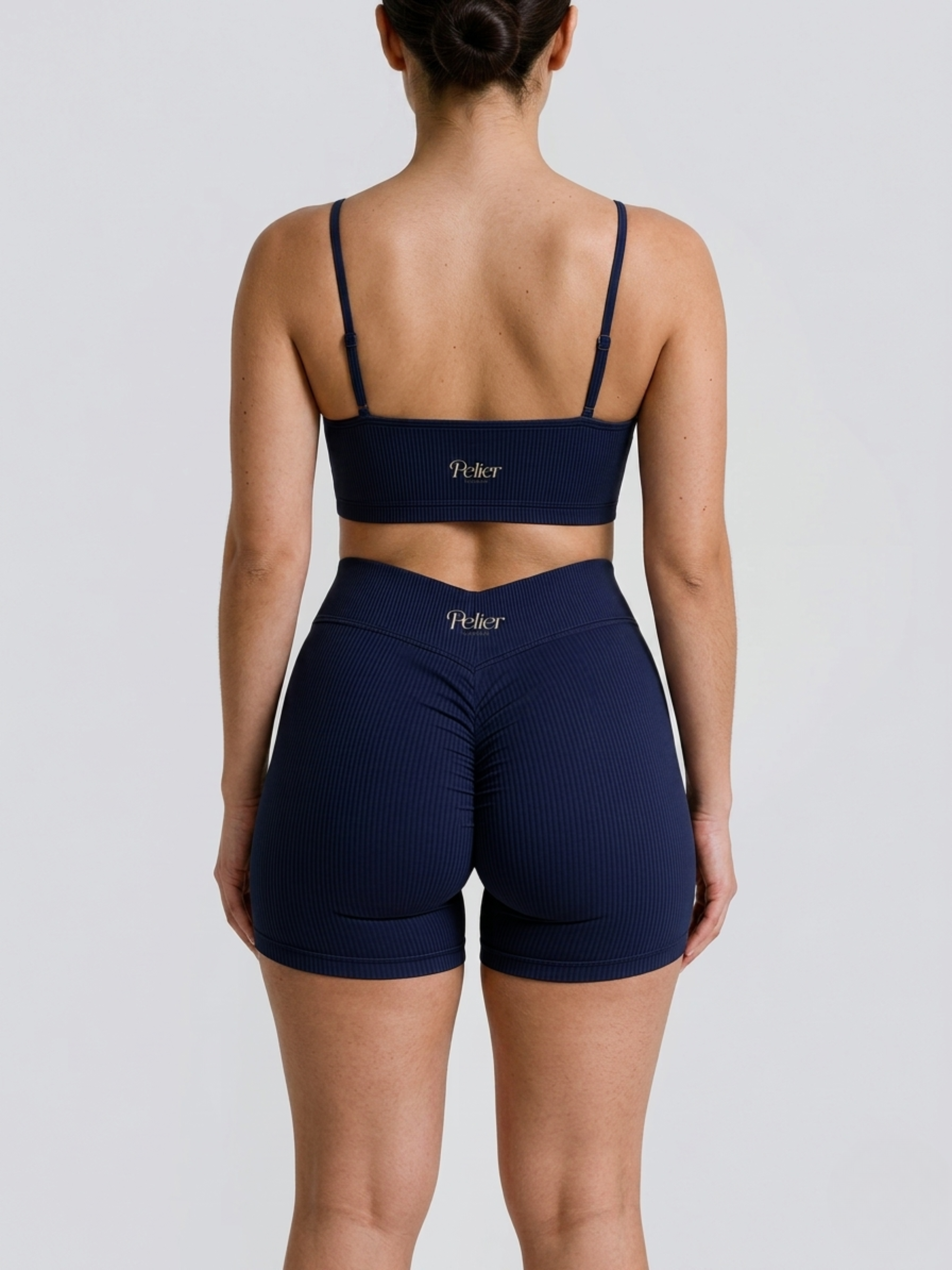 V-Waist Shorts Berry Blue