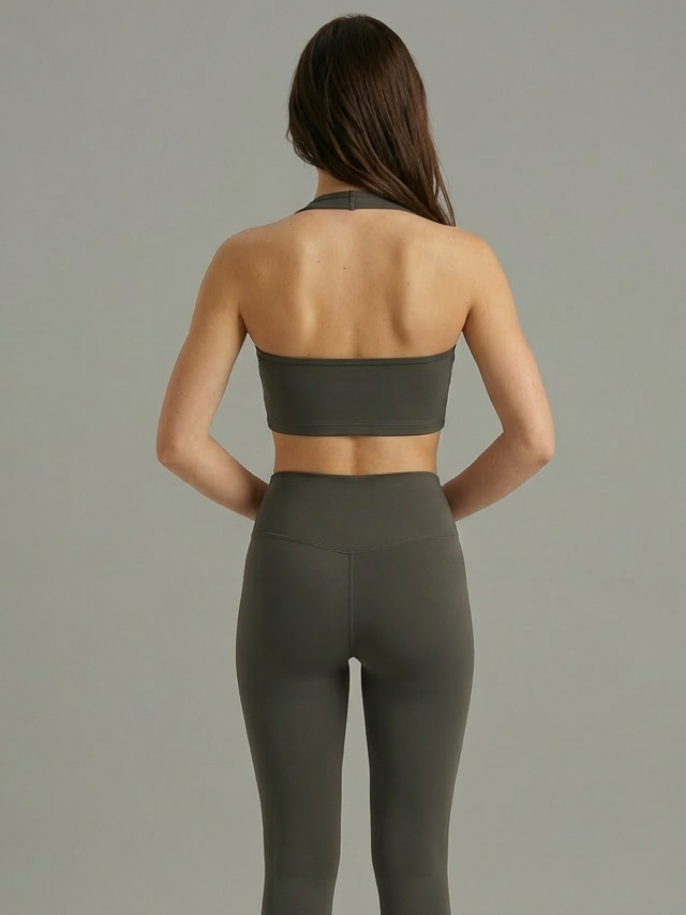 Halter Neck Top Concrete