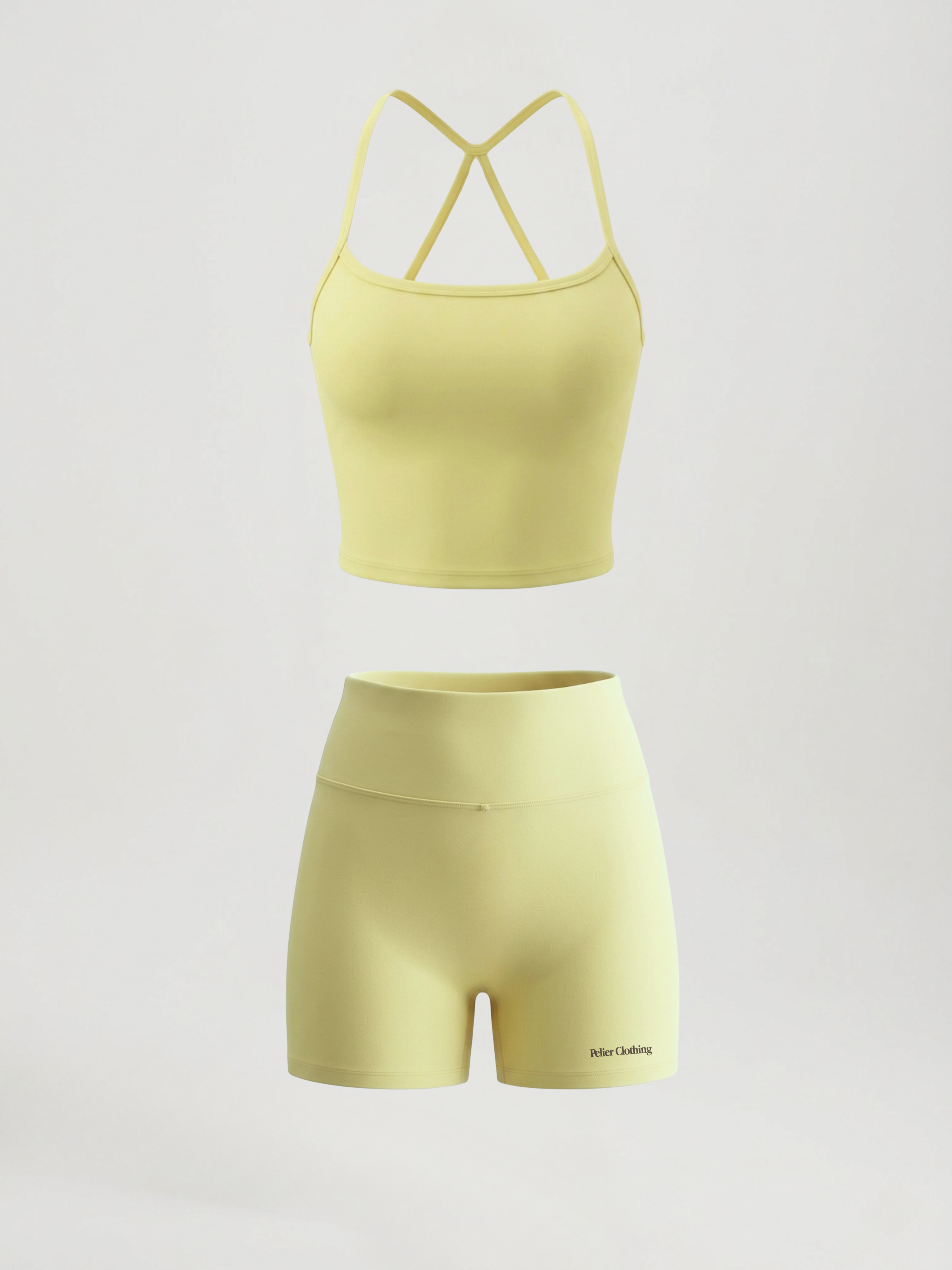 Set Short & Crop Top Butter Cream