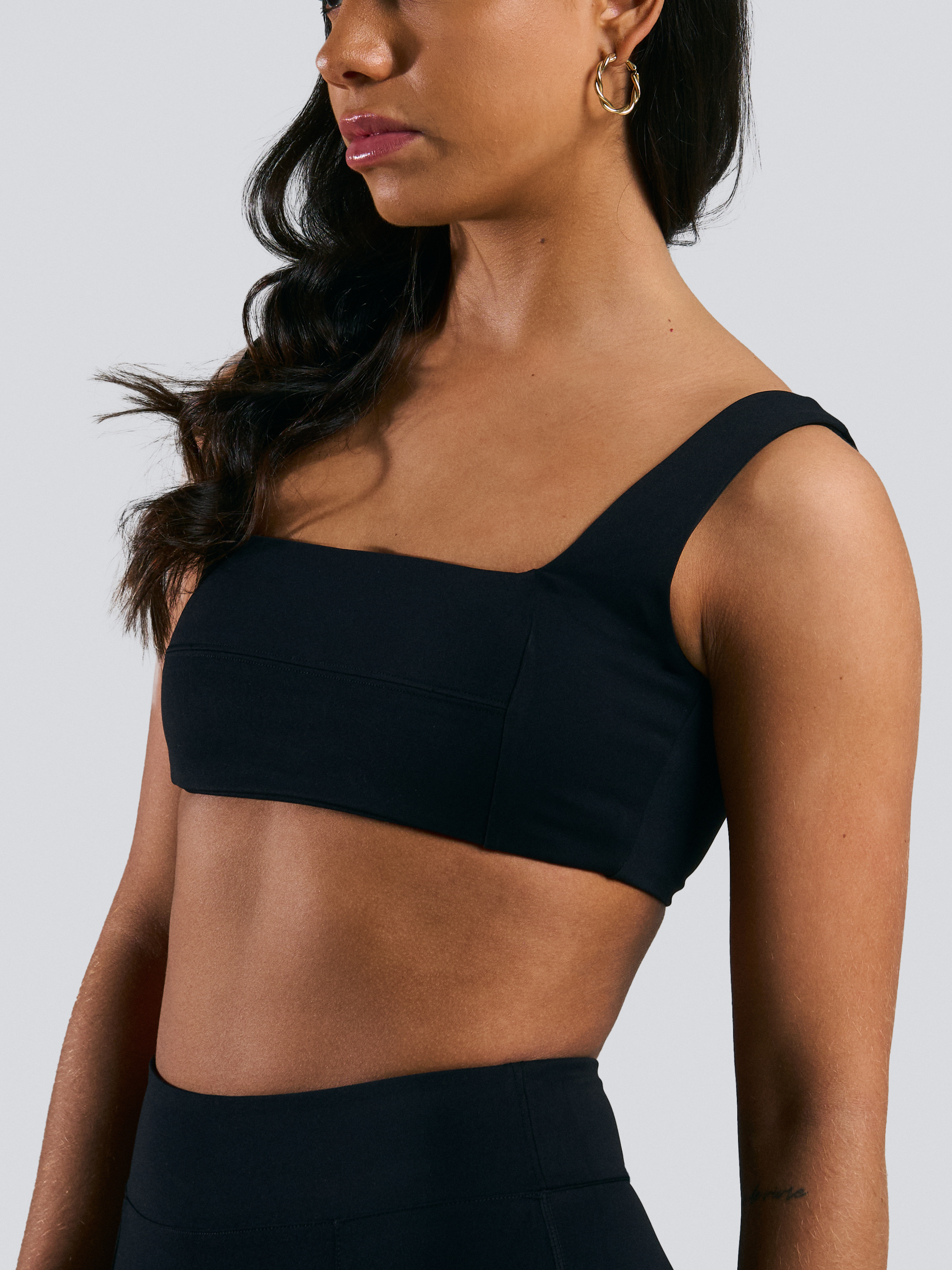 Top-Bralette Strappy Black Night